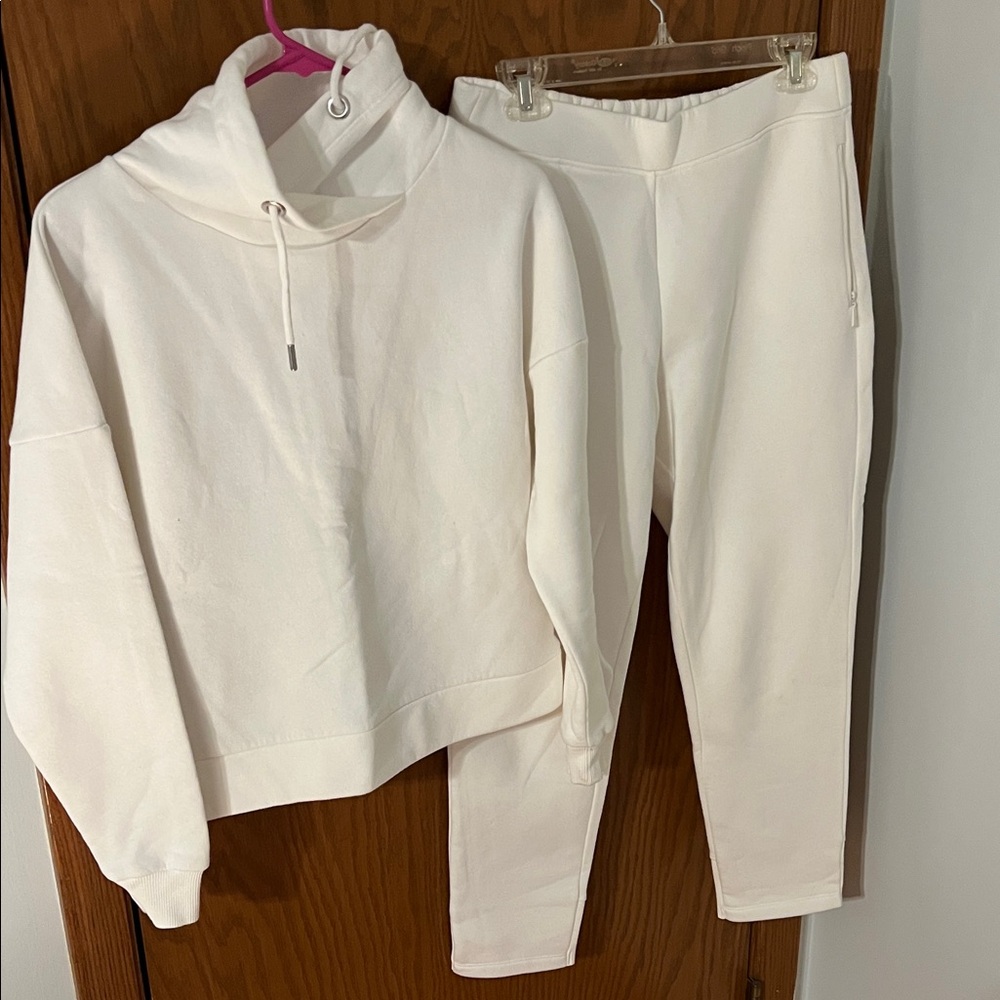 Banana Republic Cream Track Pants Joggers